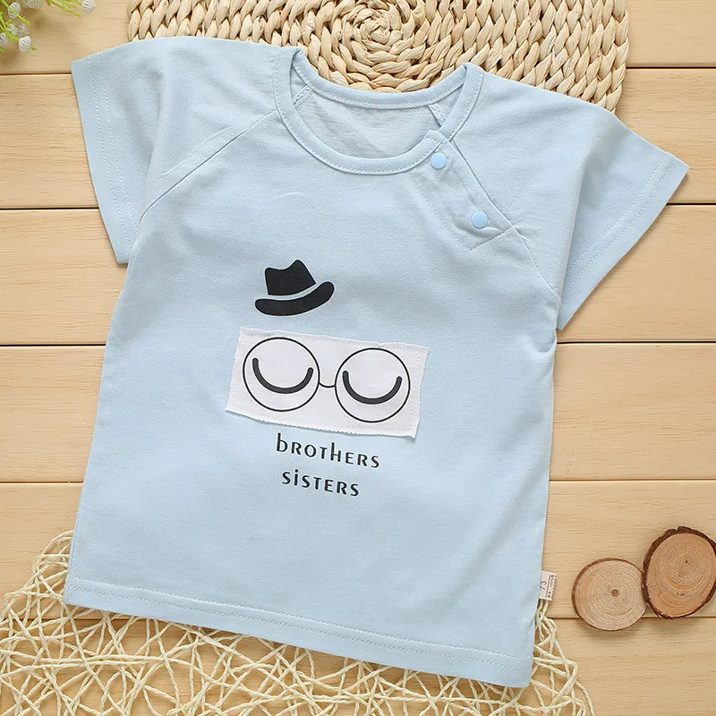 ideacherry Brand Summer Newborn Clothes Baby Short Sleeves T-Shirt Boys Girls Single Shirt Children 0-1 Years Old | Детская одежда и