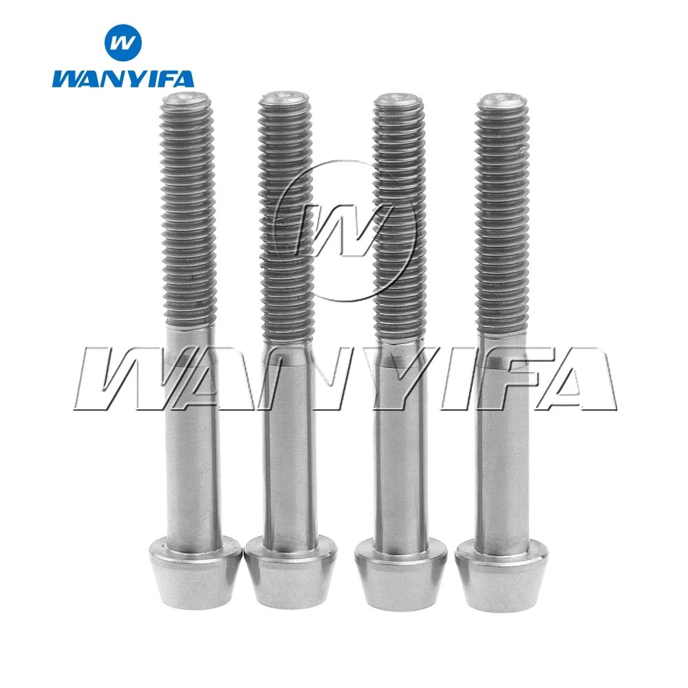 4 шт. Титан M5X40mm половина зуба конус колпачки Шестигранная винты для Велосипедный