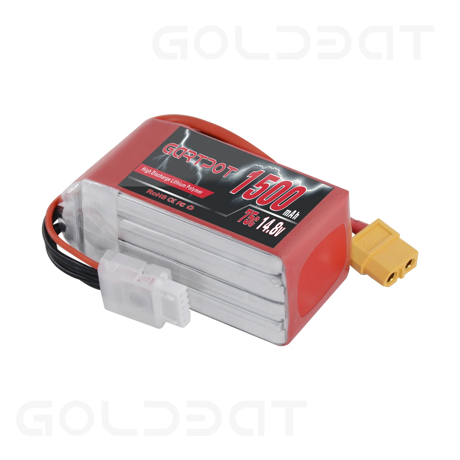 Аккумулятор GARTPOT 1500 мАч 14 8 в lipo fpv 2 блока аккумулятор 75C Lipo для Дронов 4S drone с XT60