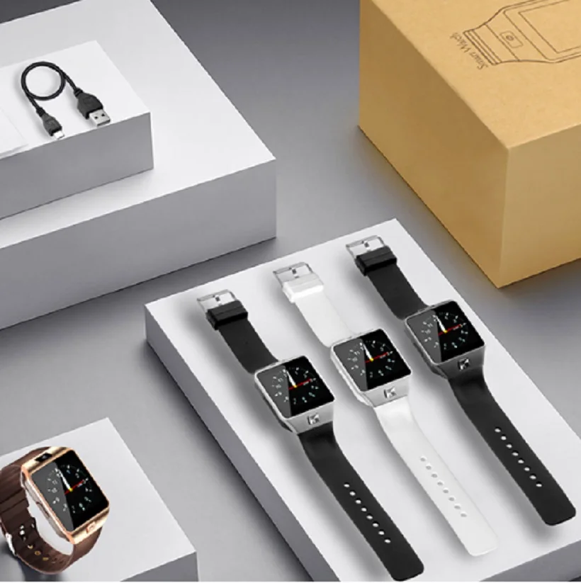 Ludsol Bluetooth Smart часы dz09 SmartWatch с батареей Поддержка sim карты Смарт Водонепроницаемый