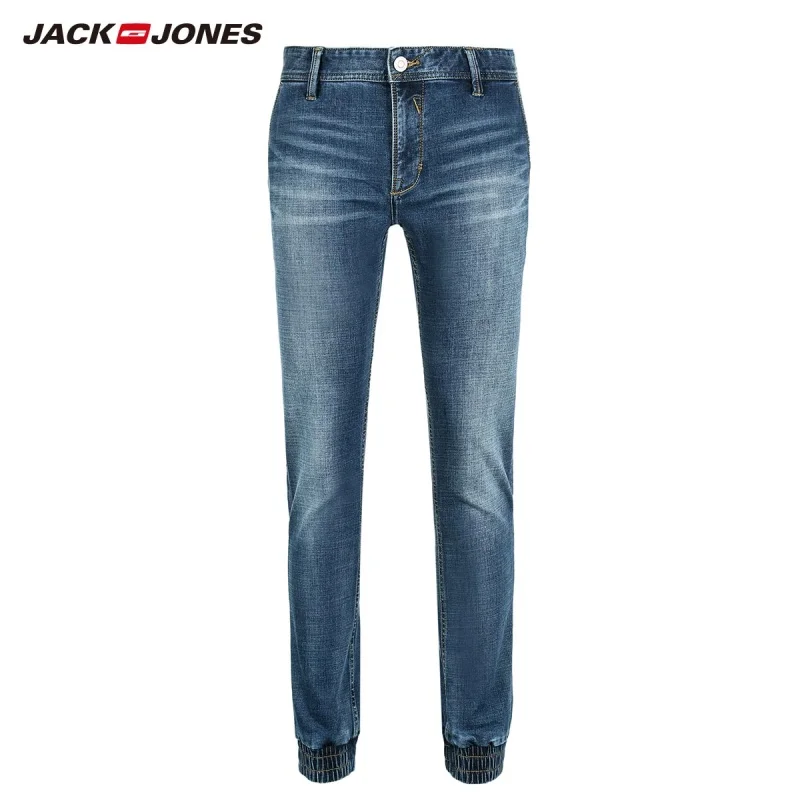 Мужские облегающие джинсы JackJones Стрейчевые брюки джоггеры 218332565|Мужские джинсы| |