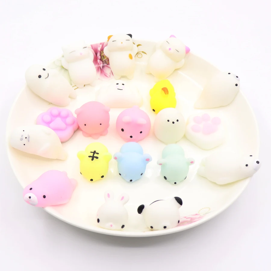 Лидер продаж Прямая поставка милая смешная игрушка Mochi сжимаемая кошка забавная