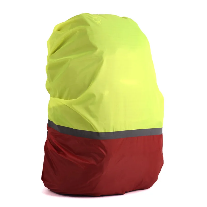 Green-Red 20L-70L светоотражающий светильник, водонепроницаемый рюкзак с защитой от пыли, дождевик, портативный ультра-светильник, на плечо, для защиты, для улицы, инструменты, походные сумки - Цвет: Green-Red