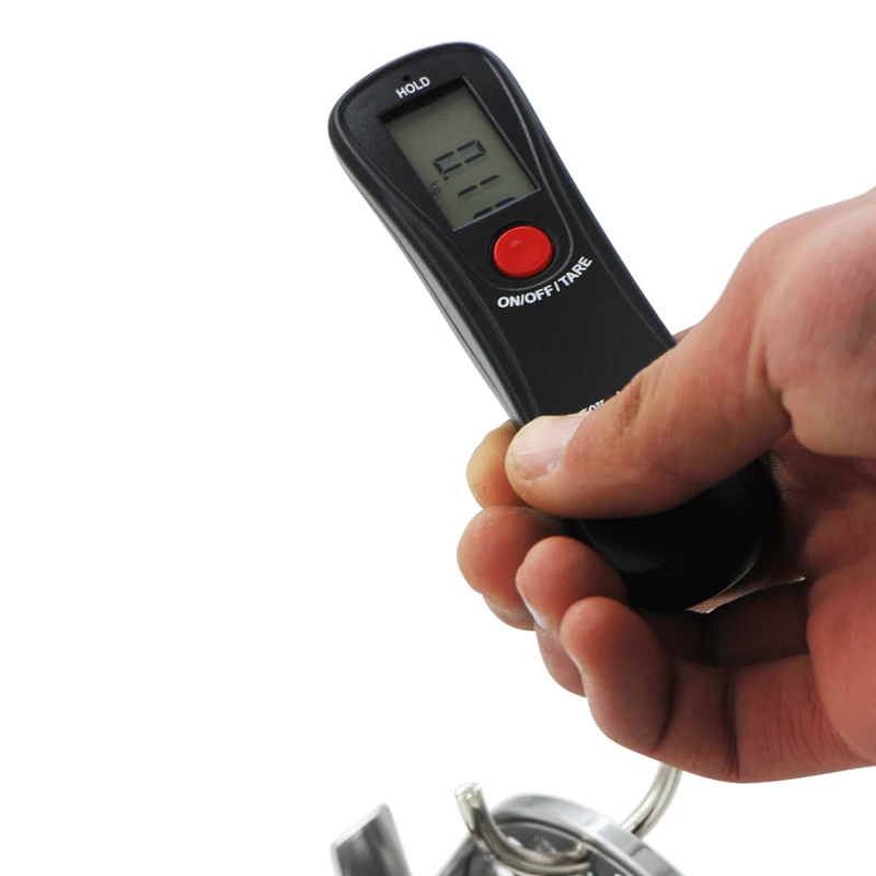Портативные компактные электронные подвесные весы для рыбалки и багажа 50 кг/10 г
