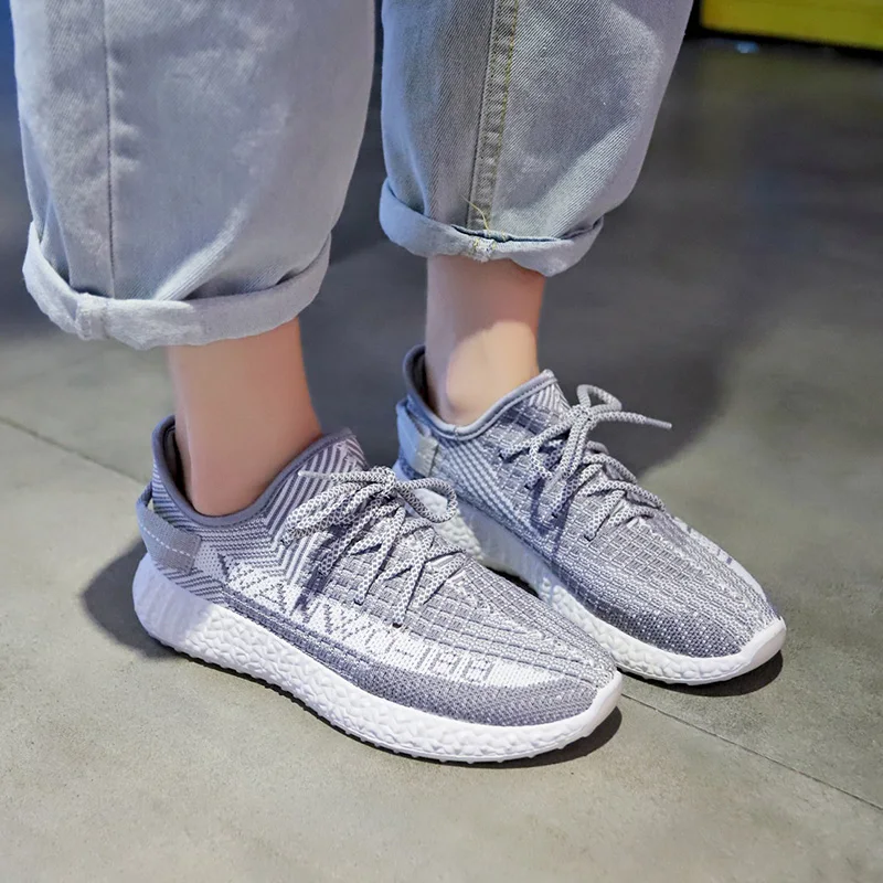 Женские кроссовки повседневная обувь с дышащей сеткой zapatos de mujer удобная
