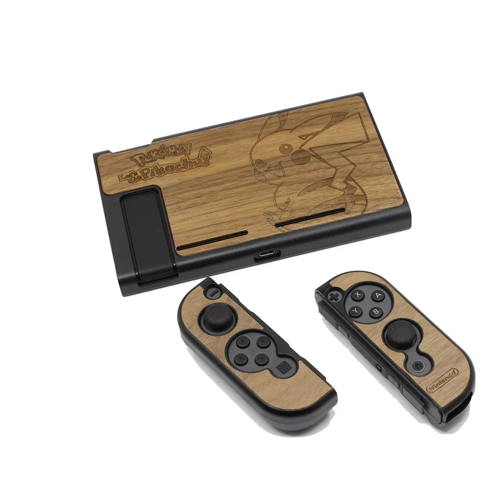 Защитный кожух корпус для консольный переключатель Nintendo Joy-Con контроллер Деревянный чехол пыленепроницаемый сумка для переноски