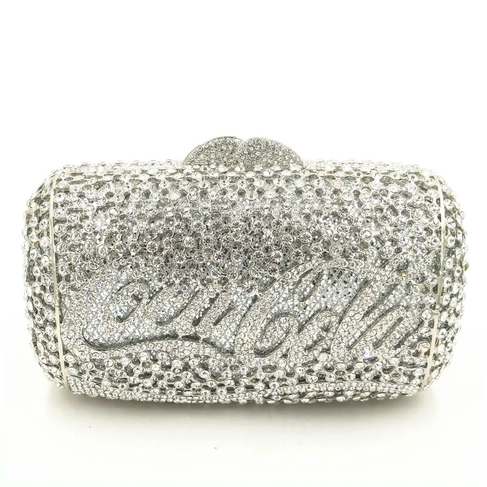 

Hollow Out Women Gold/blue/red/gray Crystal Metal Clutches Minaudiere Handbag Diamond Evening Bags Bridal Wedding Clutch Bag