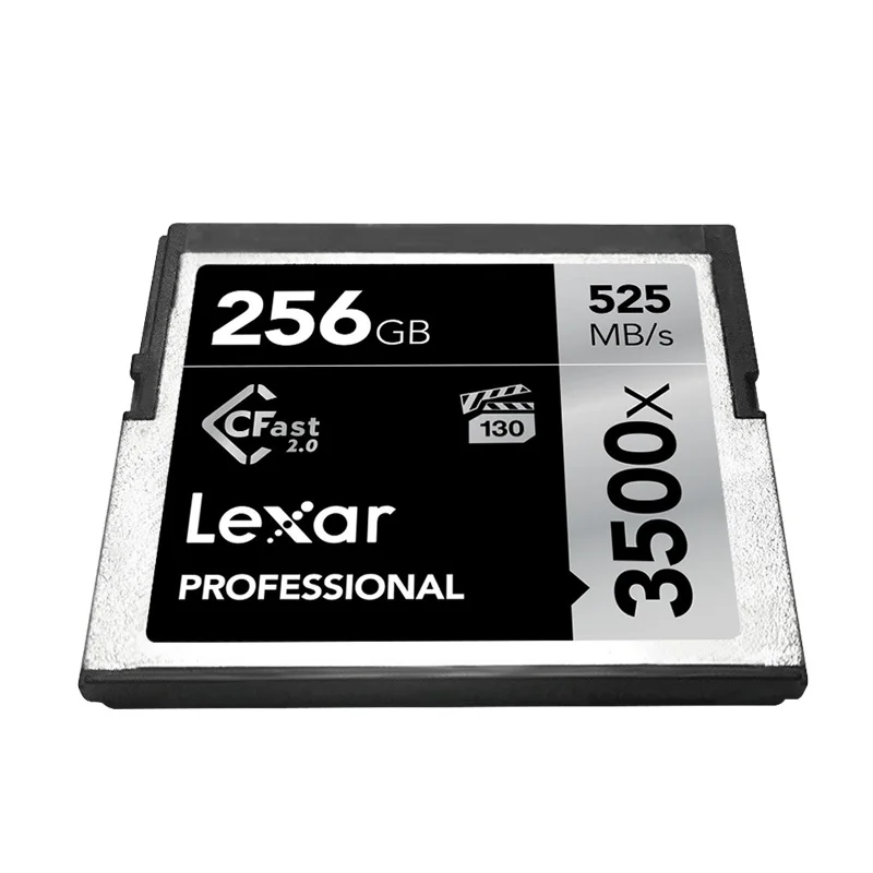 Original Genuine Lexar Flash CF card Cfast 2.0 cards 256G 3500X 525M/s professional camera memory card For 4K Full HD SLR camera