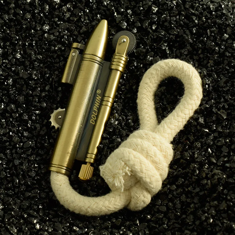 2019 Dropshipping Metal Lighter Outdoor Camping Velvet Retro Vintage Rope Trench Accessories Gift for Men | Дом и сад