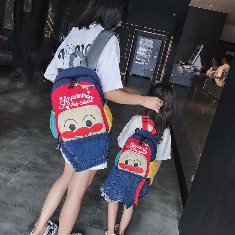 

mixtx Woman Backpacks Cartoon Boy Girl Lovely Schoolbag Parent-child Back Pack Unisex Teenager Student Travel bag Fold Portable