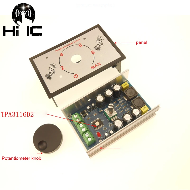 TPA3116 плата цифрового усилителя моно 100 Вт усилители DC12 26V усилитель DIY