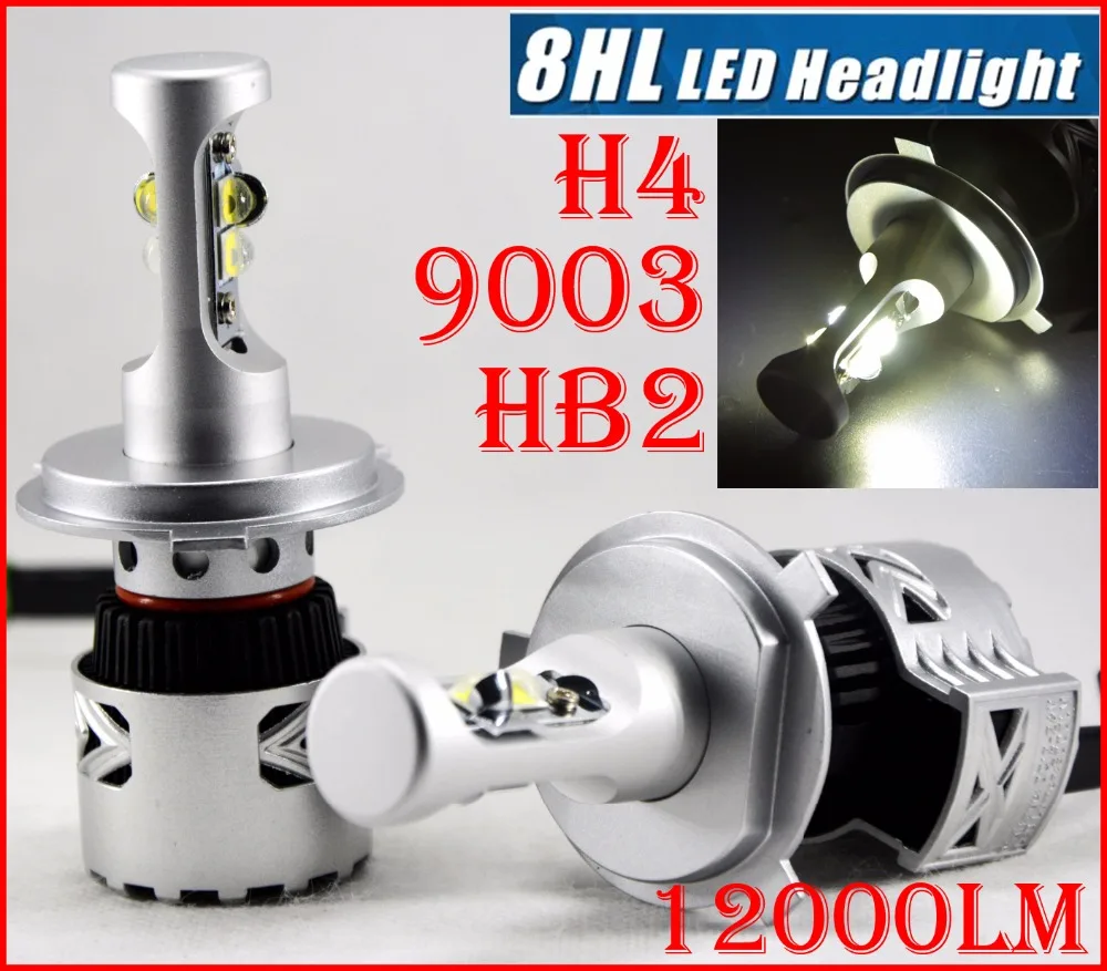 

1 Set H4 HB2 9003 80W 12000LM G8 LED Headlight Kit XHP-50 4LED SMD Chips Super Bright 6000K Hi/Low Dual Beam Speed Fan Driving