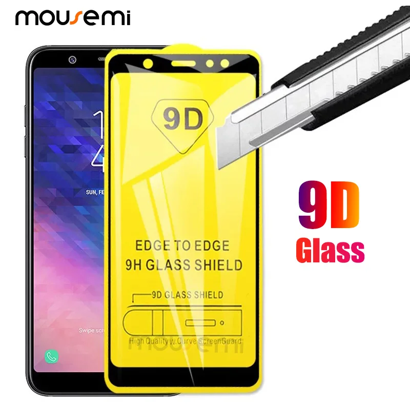 MOUSEMI 9D стекло для Samsung J6 J4 2018 A6 Plus J8 9H полное склеенное Защитное экрана Galaxy A7