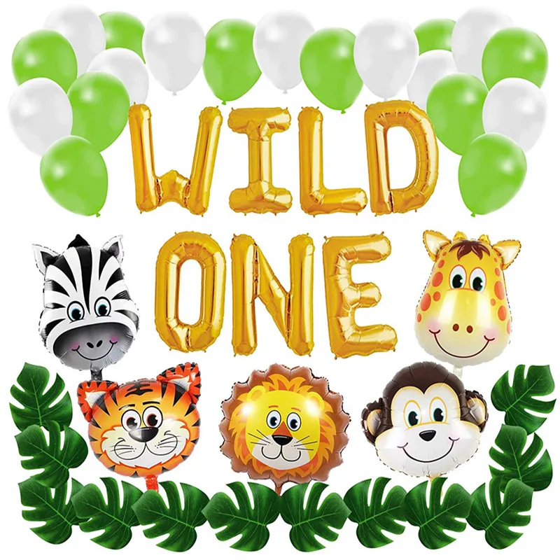 Wild One первый день рождения воздушный шар украшение комплект 1st мальчик девочка