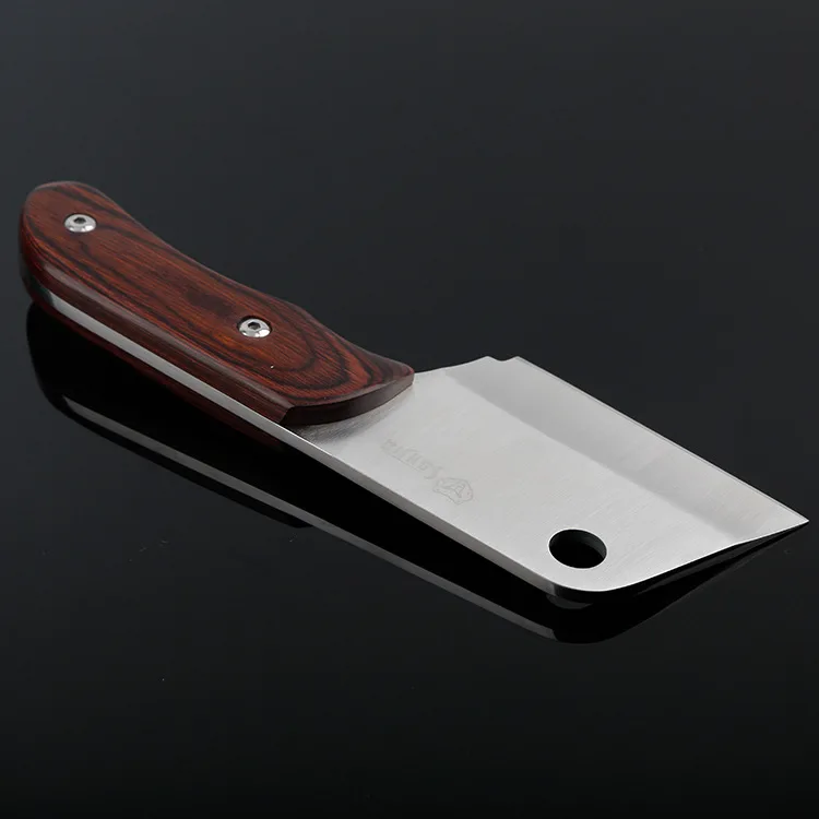 Camping kitchen small knives Fixed Blade knife Serrated Survival Knife ourdoor EDC tools wood handle with Nylon Sheath SH7 | Инструменты