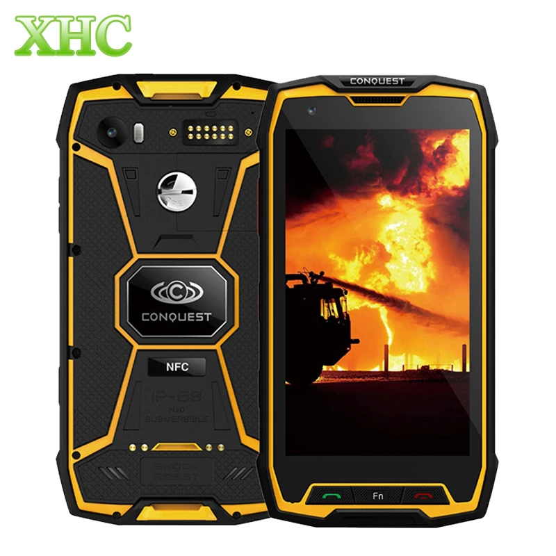 IP68 Conquest S9 смартфон с 5 дюймовым дисплеем восьмиядерным процессором MTK6757 ОЗУ 6 ГБ