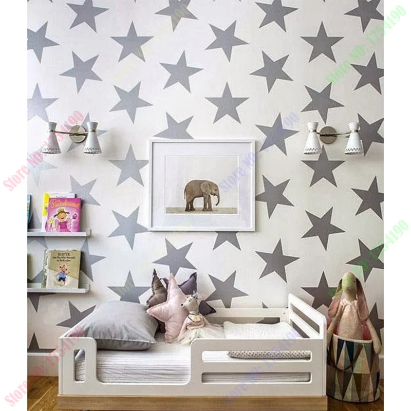

Stars Wall Sticker DIY Baby Nursery Wall Decals Removable Stars Wall Decal For Kids Room Easy Wall Decoration Vinyl Decors
