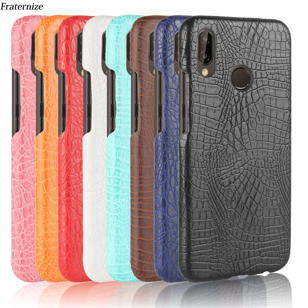 

Crocodile Business Leather Case For Huawei P20 Lite Pro Slim Coque Back Cover For Huawei Y9 Y7 Prime Y6 2018 Nova 2 Plus Lite 3E