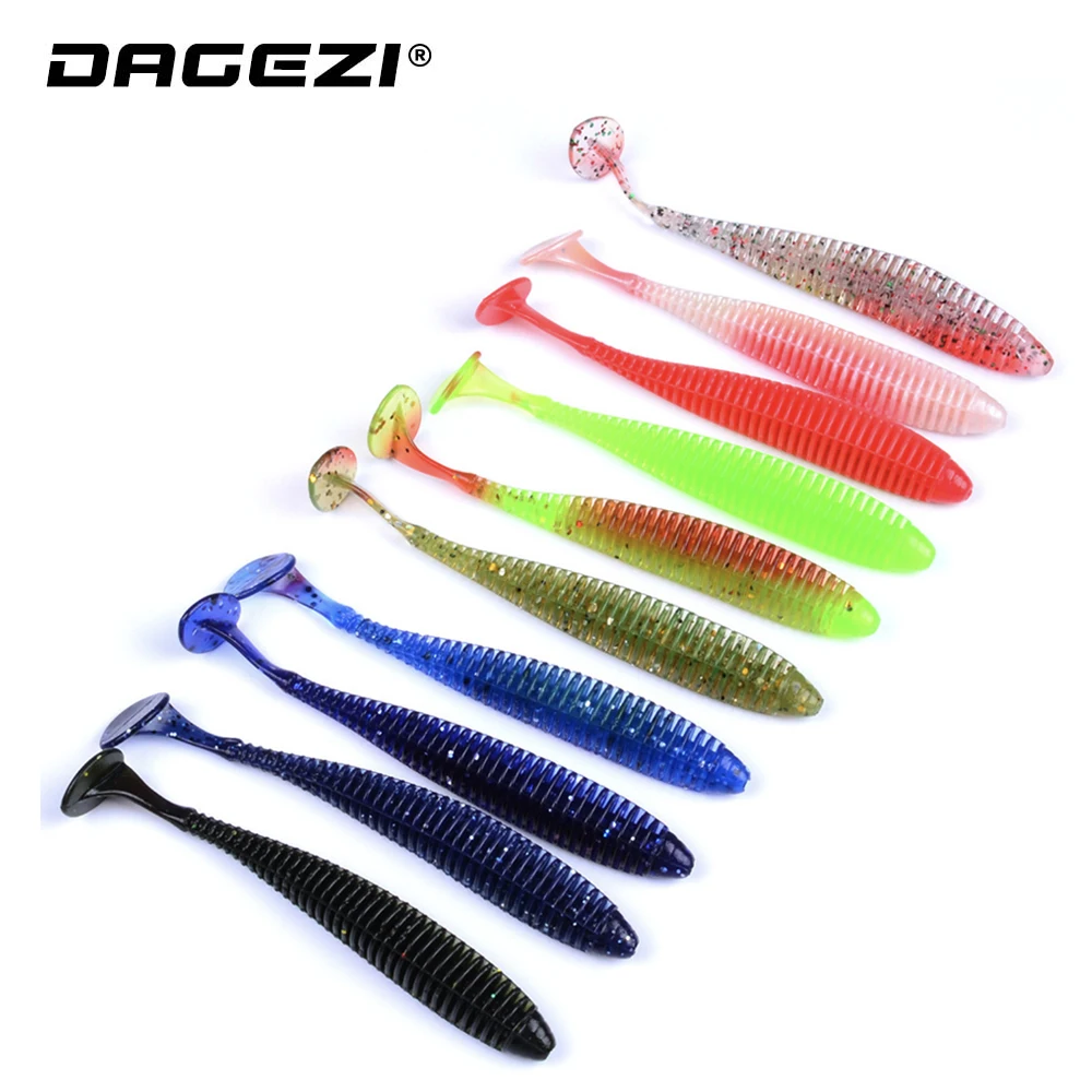 DAGEZI 10 шт./лот Мормышка Мягкая приманка 8 5 см мягкие плавающие приманки