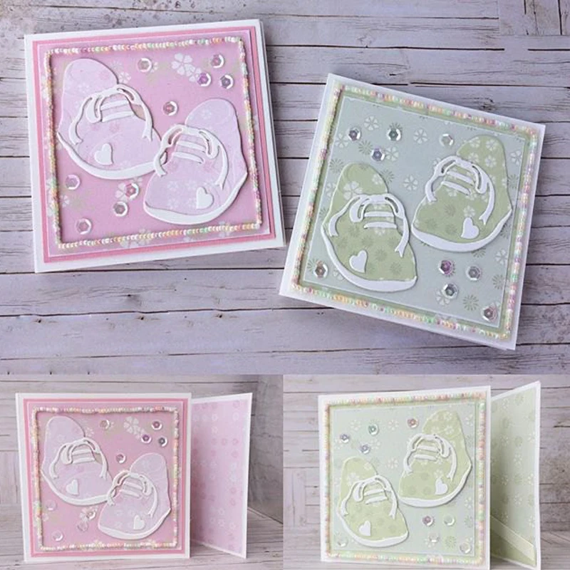 Детская обувь металлические режущие штампы трафареты для DIY скрапбукинга