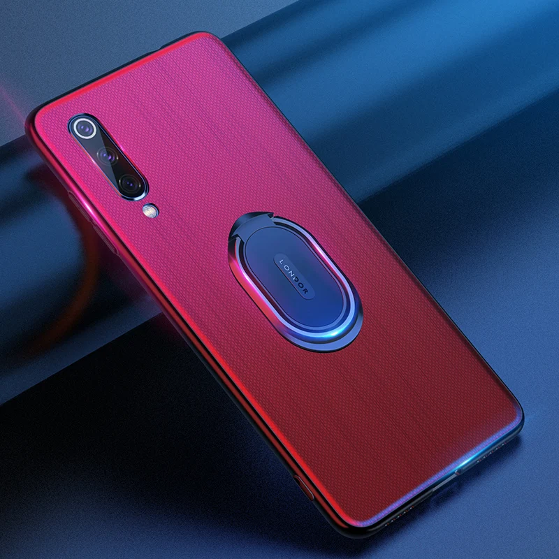 Holder Case For Xiaomi Mi 9 SE Ultra Thin Magnetic Ring Hard Back Soft Silicone Frame Phone Cover Mi9 Fundas | Мобильные телефоны и