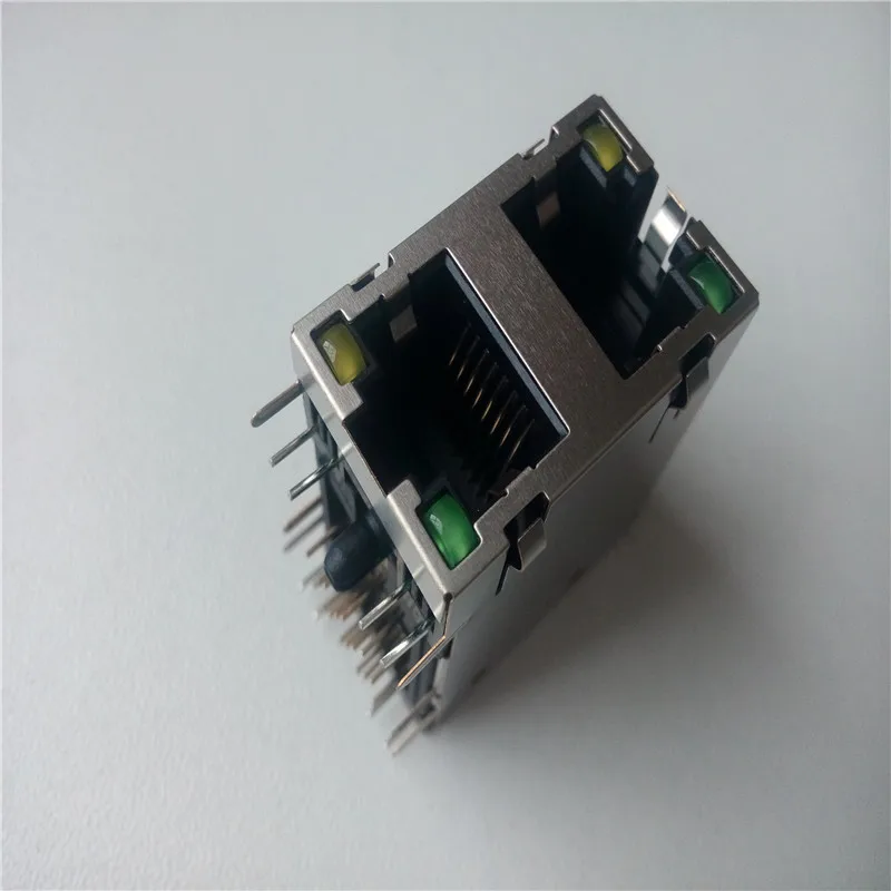 8pcs RJ45 socket network 90 double 59-2*1 / shielded shrapnel LIGHT | Обустройство дома