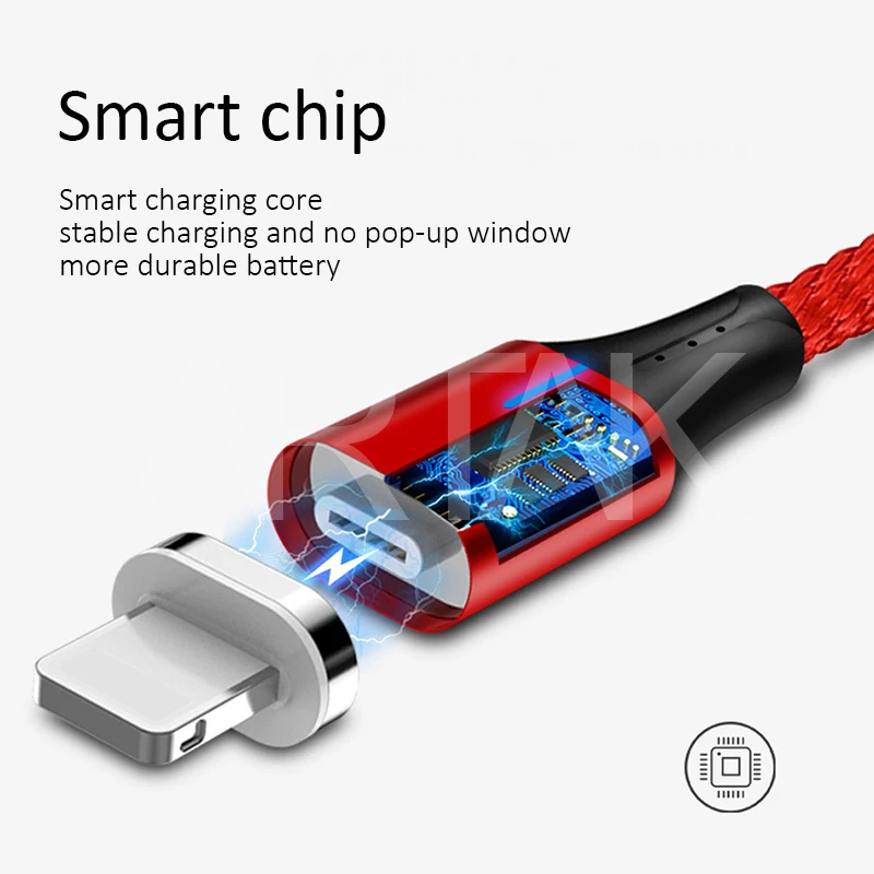 Usb type C/IOS/Micro USB 3 в 1 Магнитный кабель type-C USB-C быстрое зарядное устройство