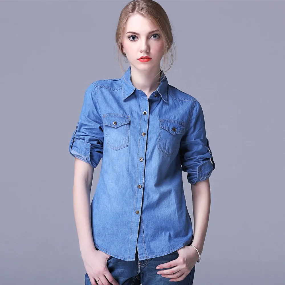 2017 женская брендовая одежда длинный рукав чистый хлопок потертая тонкая