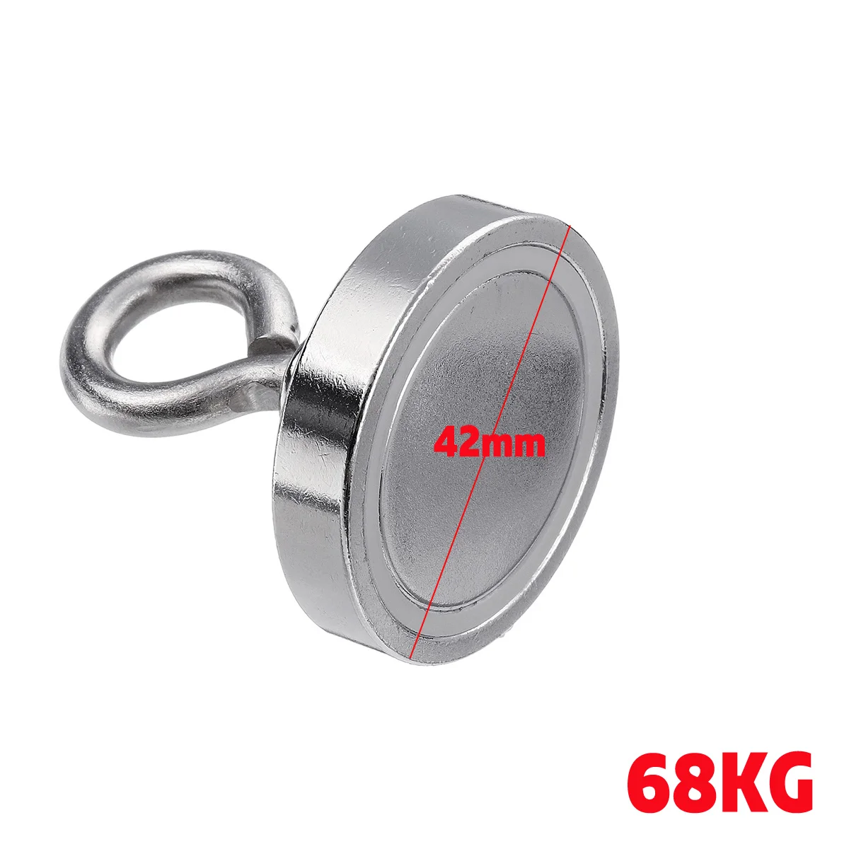 68kg 120 кг D60mm 68 кг D42mm сильный неодимовый магнит для рыбалки поврежденный поиск Магнитный Материал деап морская восстановления охоти - Цвет: 68kg