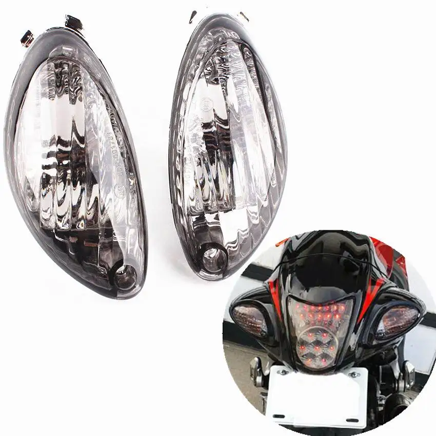 Поворотники задние линзы индикатора для Suzuki Hayabusa GSXR1300 2008 2009 2010 2012 дым