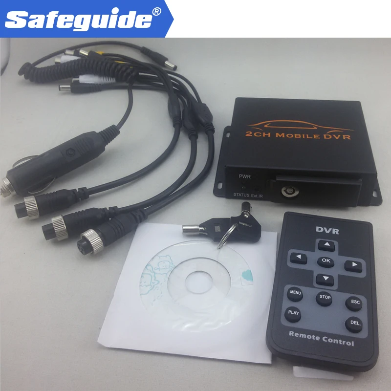 Мини камера видеонаблюдения 2 канала DVR SD 128 ГБ карта записи мобильный автобус