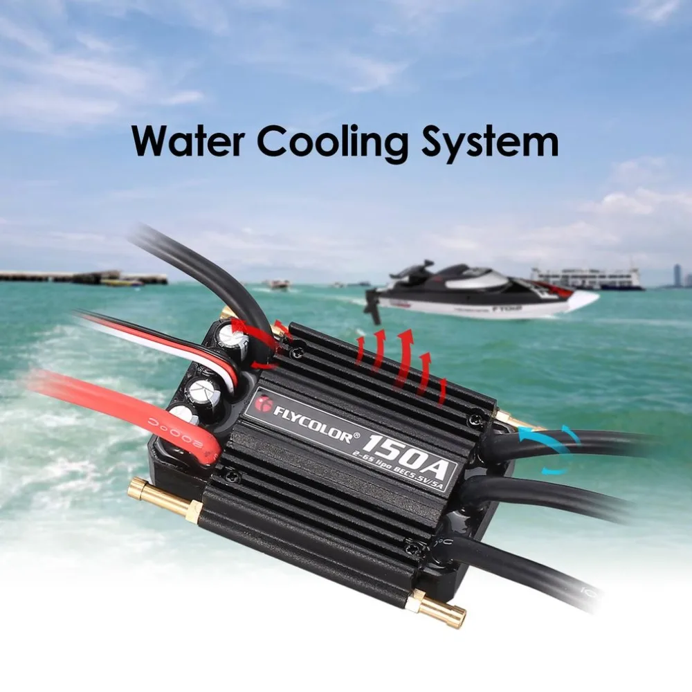 Flycolor 50A 70A 90A 120A 150A Бесщеточный Регулятор скорости ESC с поддержкой 2-6S Lipo BEC 5 В/5A для