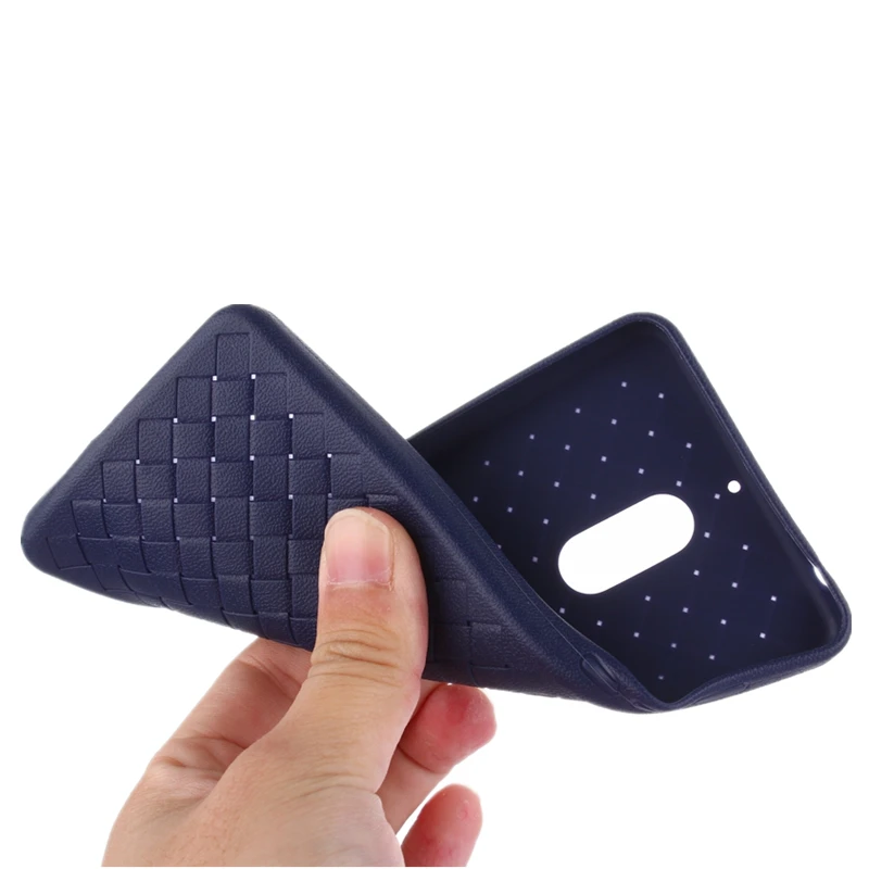 Luxury Ultra Thin Slim Grid Weave Leather Soft Silicon TPU Vintage Cover Case For Nokia 5 6 8 Nokia6 Nokia8 Nokia5 Phone Cases |