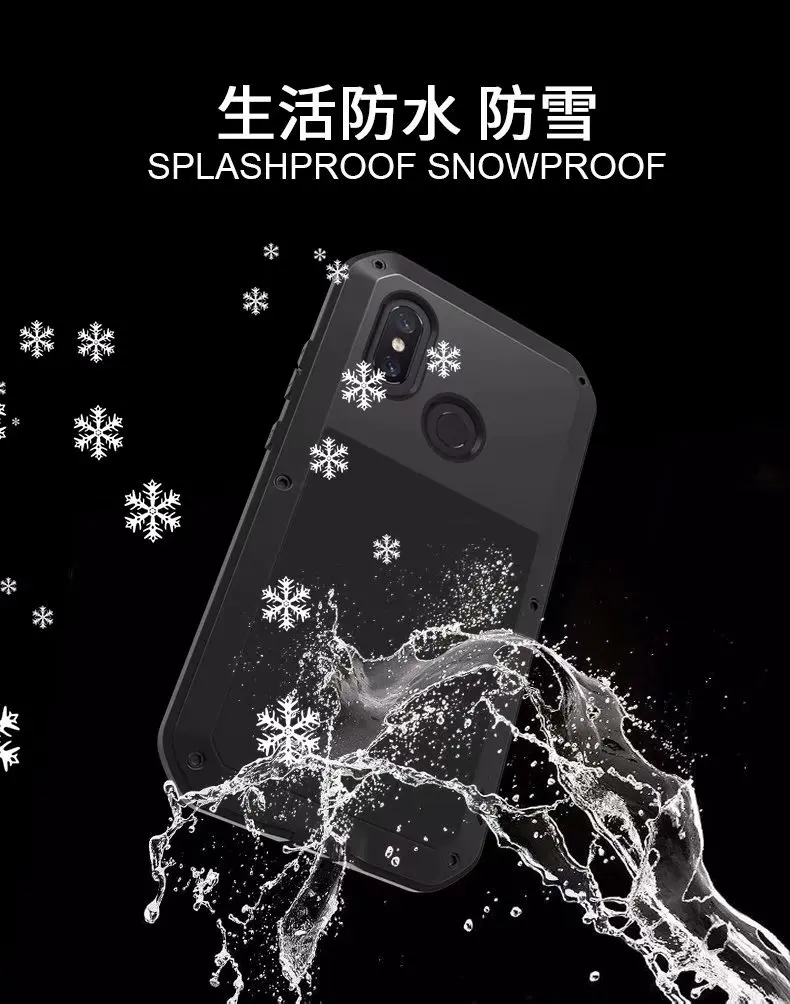 LOVEMEI чехол для Xiaomi mi 8 чехол алюминиевый металл+ стекло+ ТПУ чехол mi 8 роскошный противоударный защитный чехол