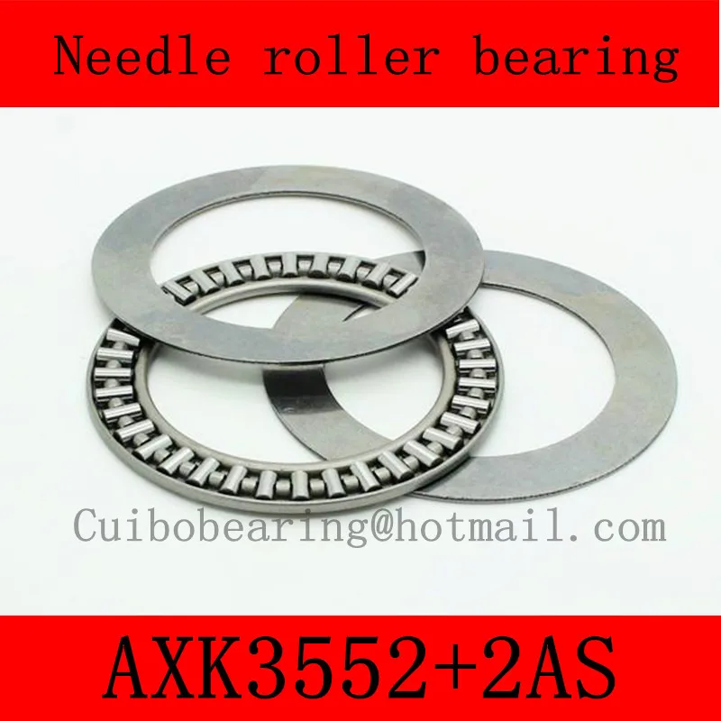

10pcs 35X52X2mm AXK3552+2AS thrust needle roller bearing AXK3552TN just for sales volume