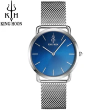 KING HOON золотые часы женские модные повседневные кварцевые
