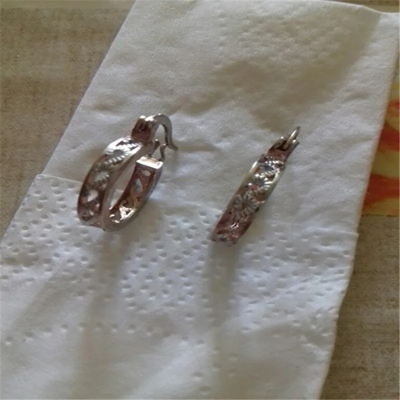Серьги кольца YWOSPX для женщин Классические золотистые серьги свадебные украшения
