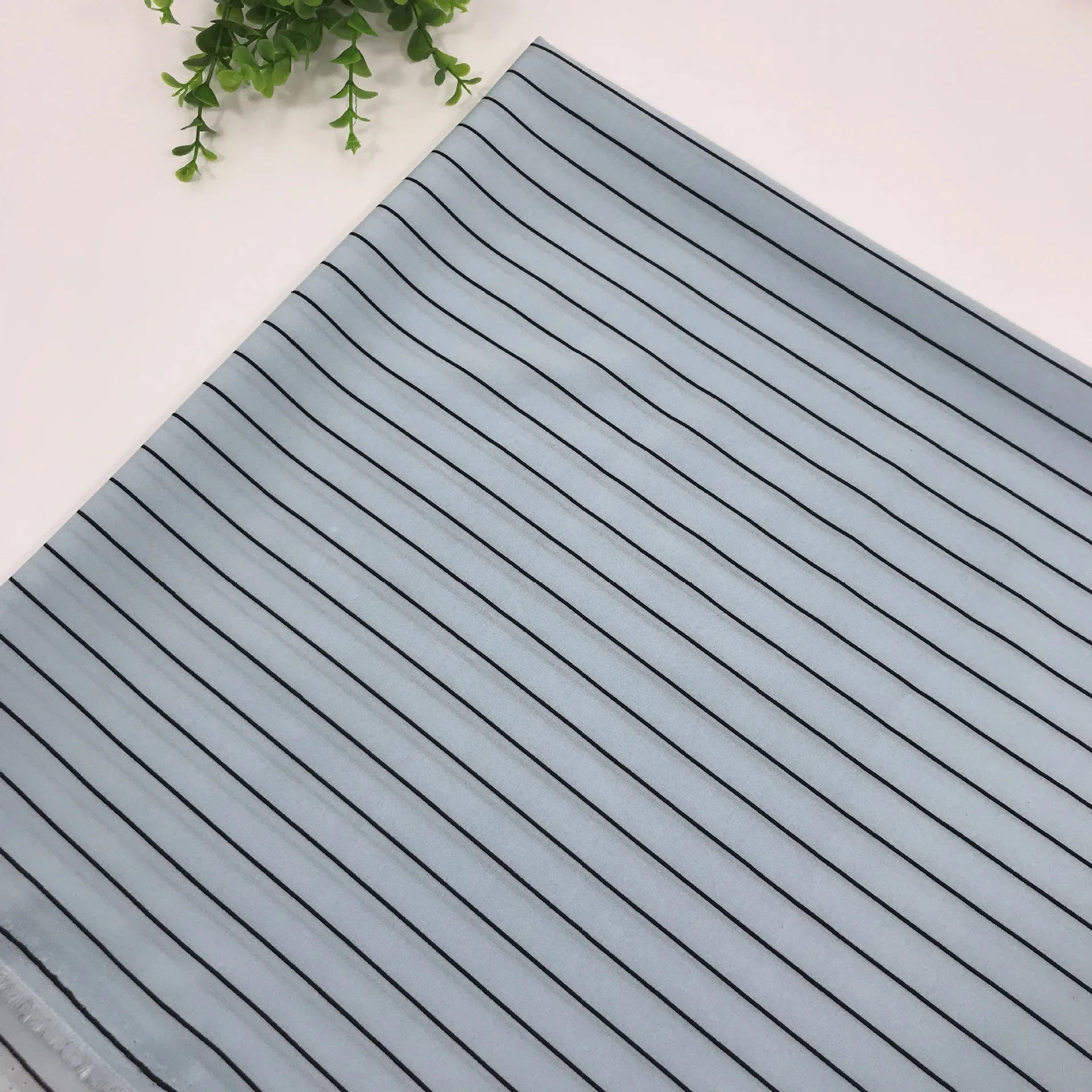 100D эластичная полосатая шифоновая ткань с рисунком весенне летнее платье