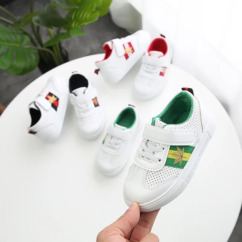 Children's Shoes Girls White Student Sports Breathable Casual Kid Spring Child Flats Boy Canvas Sneakers 21-36 | Детская одежда и