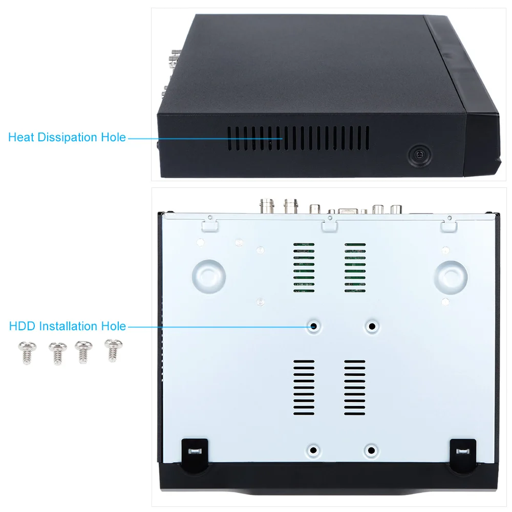KKMOON 4CH H.264 960 H/D1 цифровой видеогеристратор обособленный для безопасности Системы с 4 шт. 800TVL IR-CUT ночного видения CCTV Камера под куполом для домашнего видеонаблюдения