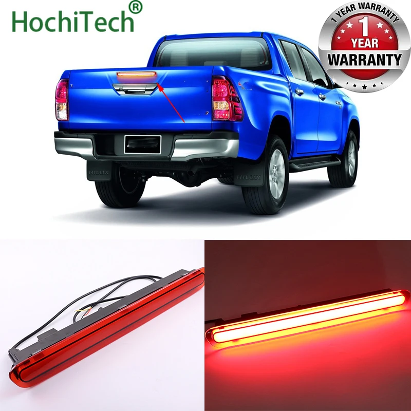 

Светодиодный задний фонарь стоп-сигнал световые сигнальные лампы для Toyota Hilux Vigo Revo 2015 2016 2017 светодиодный задний фонарь и стробоскопический ...