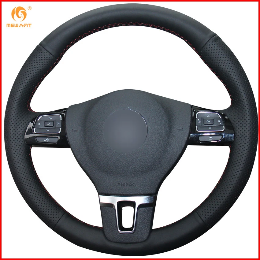 MEWANT черная искусственная кожа раньше для Volkswagen VW Gol Tiguan Passat B7 CC Touran Jetta Mk6