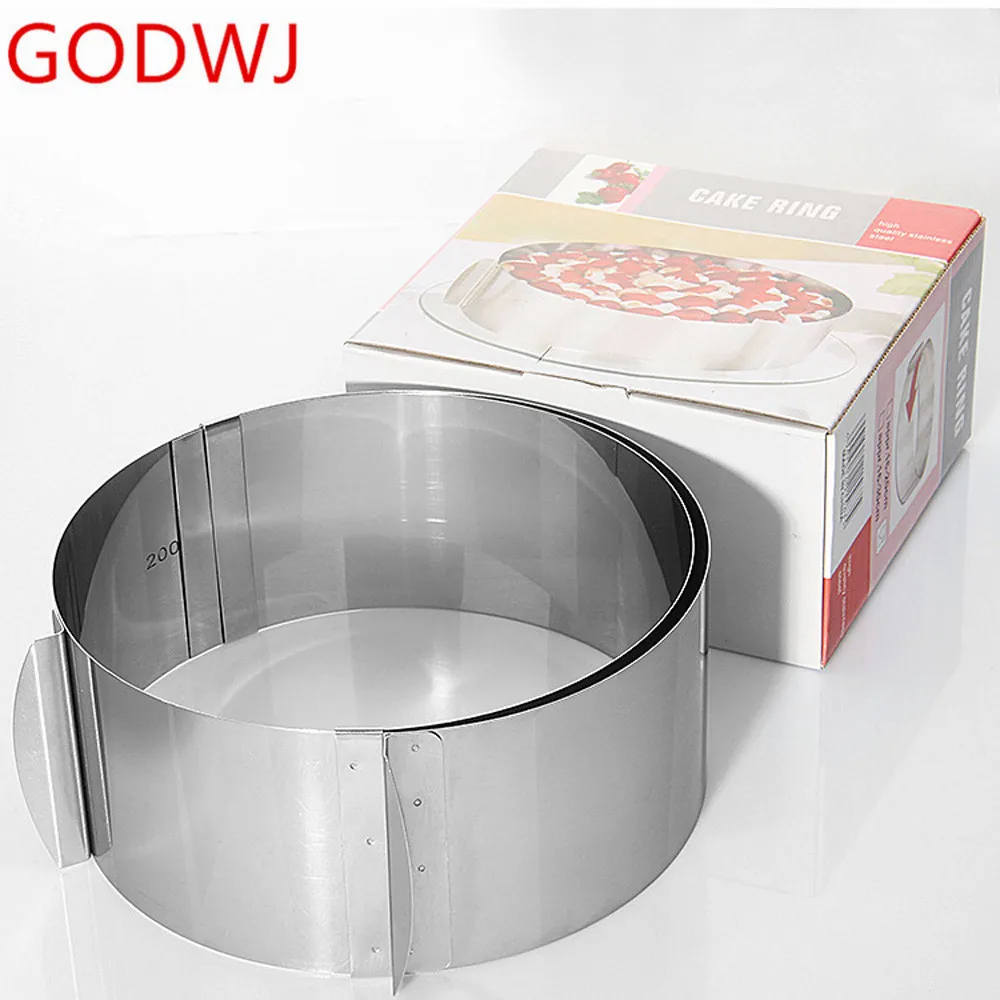 Круглое кольцо для Мусса GODWJ регулируемая телескопическая форма торта печенья
