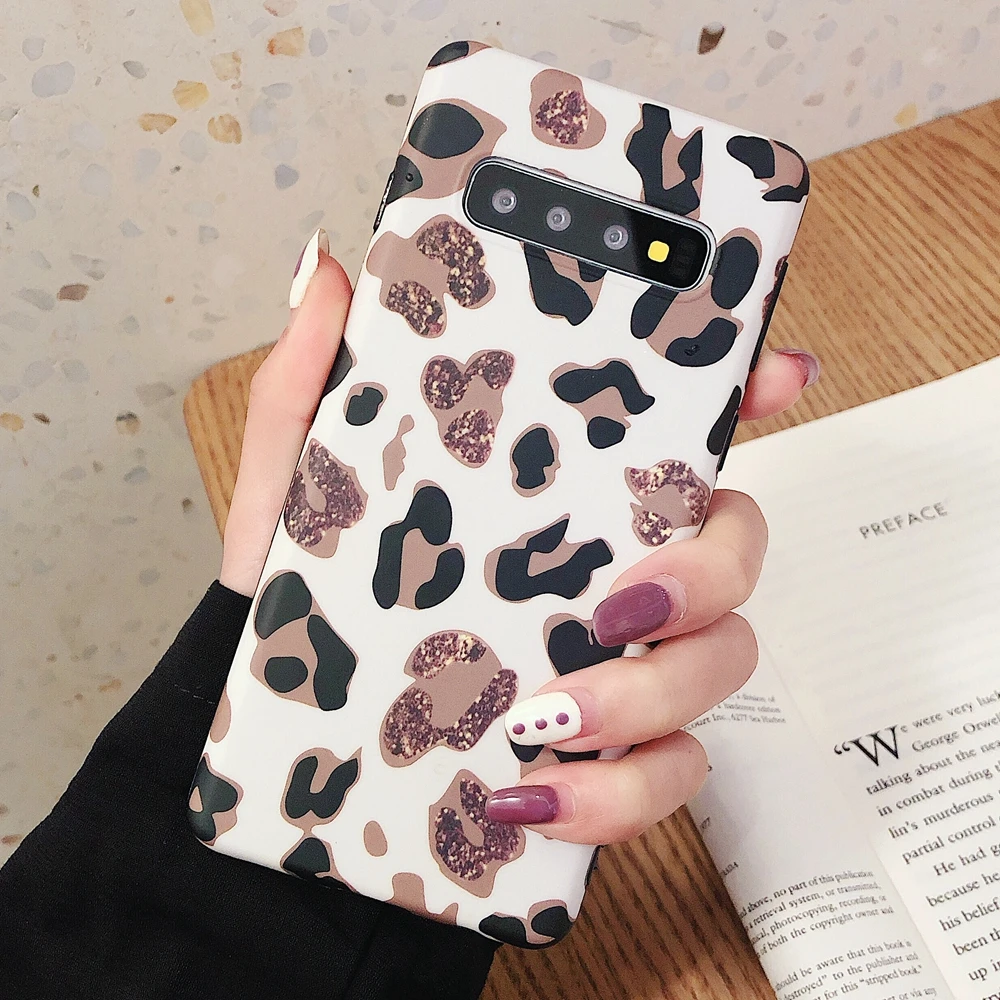 Роскошный 3D леопардовый силиконовый чехол для samsung Galaxy S8 Plus samsung S9 S10 Plus Note 8 Note 9, ультра тонкий чехол из ТПУ