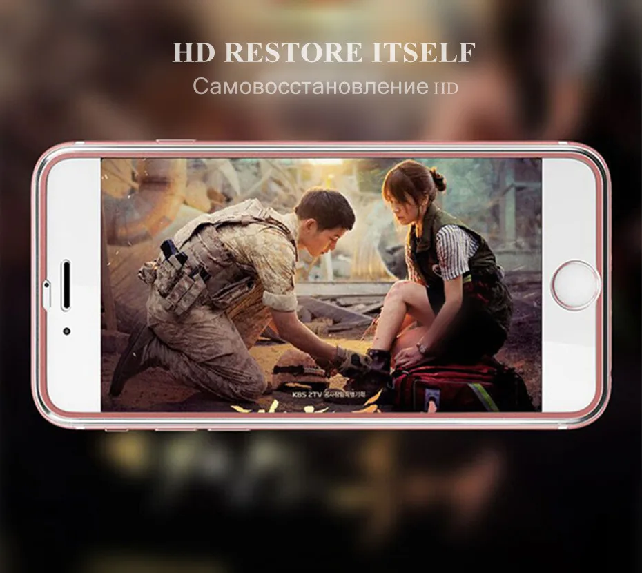 2 шт 3D полное покрытие Защитное стекло для iphone 6 6s 7 8 plus x Алюминиевый сплав защита