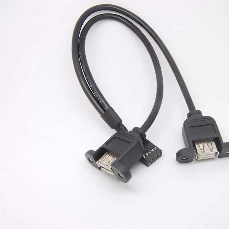 2 порта USB мама материнская плата удлинитель для 9 контактного кабеля монтажная