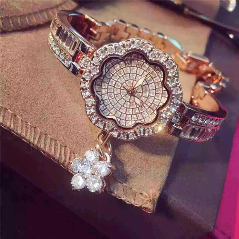 Брендовые женские часы Mashali блестящие с австрийскими кристаллами бриллиантами