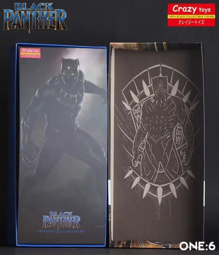 1:6 Сумасшедшие игрушки Marvel Черная пантера 12 &quotКоллекционная ПВХ Аниме Фигурка