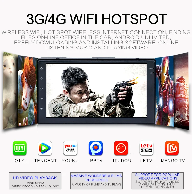 2 Din " Android mirror link автомобильный аудио стерео 7 дюймов 2 DIN 1G 16G 4 ядра 2-DIN Автомобильный gps навигатор-радио MP5 MP3