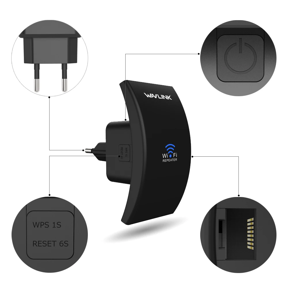 Wavlink 300 Мбит/с Wi Fi длинный диапазон расширитель Беспроводной ретранслятор 2 4G сеть